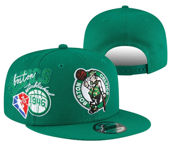 Boston Celtics Stitched Snapback 75th Anniversary Hats 029